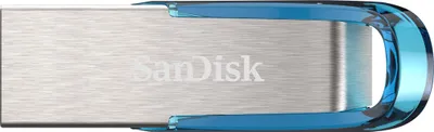 Zdjęcie produktu dla SanDisk Ultra Flair, 32 GB, USB Typu-A, 3.2 Gen 1 (3.1 Gen 1), 150 MB/s, Bez zatyczki, Niebieski, Srebrny