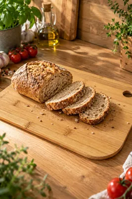 Produktbild von Küchenbrett-Set, 3-Teilig, Bambus-Schneidebrettchen „Kamille“