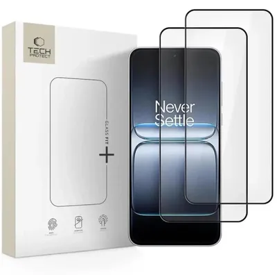 Zdjęcie produktu dla Tech-Protect Glass Fit+ 2 sztuki hartowanego szkła do OnePlus Nord 5 - czarne