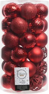 Image de Lot 37 Boules Noël Decoris Décorations Festives Variées - Decoris