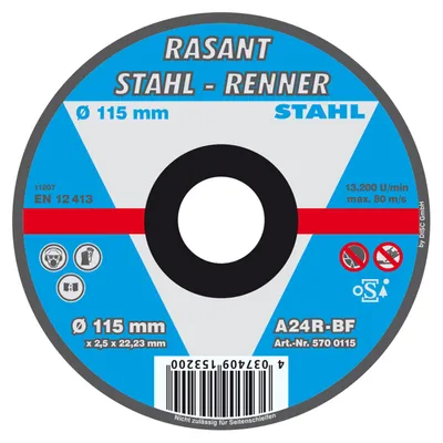 Rasant Stahl Renner Trennscheibe 115mm für Heim und Handwerker 5 Stück