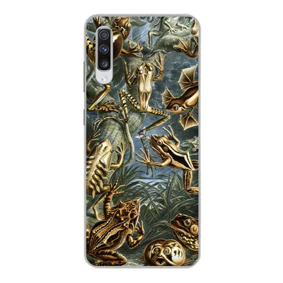 Produktbild von MuchoWow® Handyhülle Schutzhülle Hülle für Samsung Galaxy A70 Batrachia - Haeckel - Alte Meister Silikon Softcase Handy Hülle - Schutzhaube