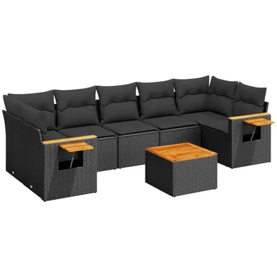 Zdjęcie produktu dla VidaXL 3226650, Czarny, Drewno akacjowe, Żywica, Stal, 550 mm, 370 mm