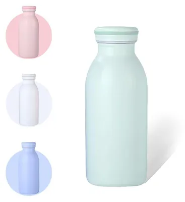 Obrázek produktu pro Nerezová láhev na pití, objem 350 ml, termoizolační láhev, udrží nápoj studený až 24 hodin, zelená barva