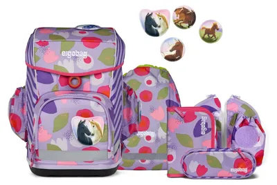 Productafbeelding van ergobag cubo light rugzakset, design "BlütenzauBär"