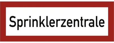 Produktbild von Dreifke® Aufkleber Sprinklerzentrale, Folie, 297x105 mm