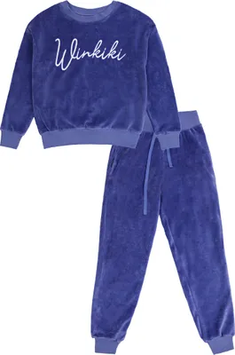 Produktbild von Mädchen-Trainingsanzug Velur Winkiki  - Violett - 122