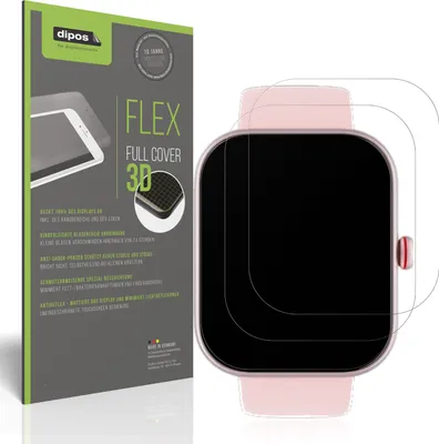 Produktbild von 2x Full Cover Schutzfolie matt für Toobur 1.91 Zoll Smartwatch Panzerfolie Anti-Shock
