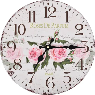 Produktbild von vidaXL Vintage Wanduhr Blumen 30 cm
