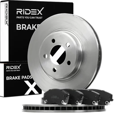 Produktbild von RIDEX Bremsenset Vorne Bremsscheiben Beläge Satz für CHRYSLER 300 C Touring (LX, LE) 320mm