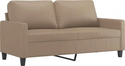 Produktbild von vidaXL 2-Sitzer-Sofa Cappuccino-Braun 140 cm Kunstleder