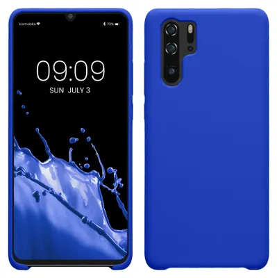 Produktbild von kwmobile Handyhülle für Huawei P30 Pro Hülle - Case Silikon - Kabelloses Laden - Schutzhülle Cover in Baltik Blau