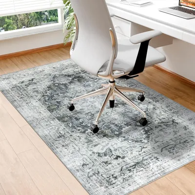 Produktbild von Boden-Schutzmatte 90 x 120 cm - Rutschfeste Büromatte für Holzböden