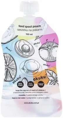 Obrázek produktu pro AKUKU opakovaně použitelné kapsičky na dětskou stravu 5 x 150 ml