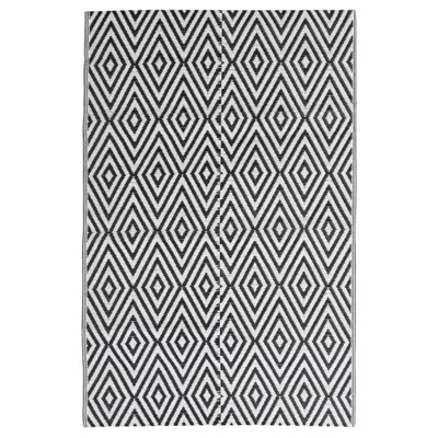Produktbild von vidaXL Outdoor-Teppich ARAKIL Schwarz 140x200 cm PP