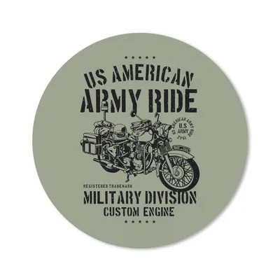 Produktbild von MuchoWow® Mauspad Mousepad Mancave - Motorrad - Amerika - Oldtimer 40x40 cm - Mousepads - Maus Mat - Pad - Mausunterlage - Schreibtisch Accessoires