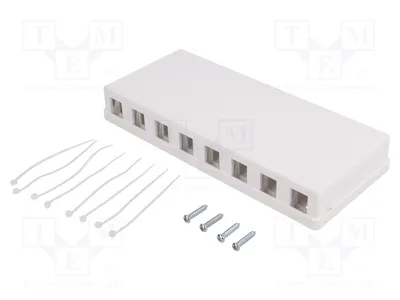 Image de 1 x Boîtier RJ45 NK4035, connecteur RJ blindé, forme trapézoïdale