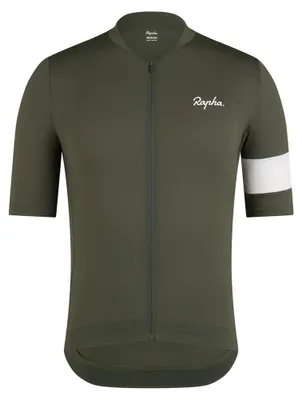Immagine prodotto di Maglia a maniche corte da ciclismo leggera Rapha Core, colore verde, taglia L, uomo