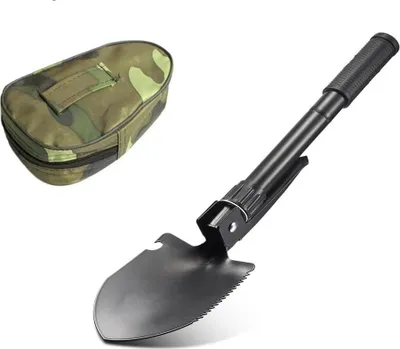 Image de Détecteur de métaux - Détecteur d'or - Compact - Pliable - Pelle incluse - Noir