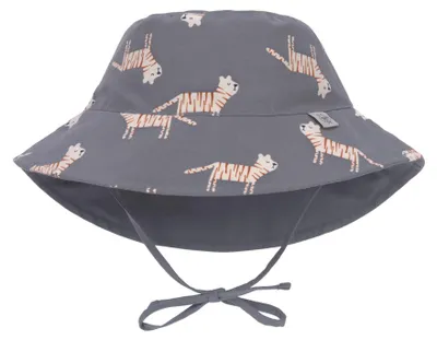 Produktbild von LÄSSIG Baby Kinder Sonnenhut Strandhut Sommerhut Sonnenschutz Kinderhut Babymütze wendbar atmungsaktiv UV-Schutz 80/Sun Protection Bucket Hat Tiger Gr