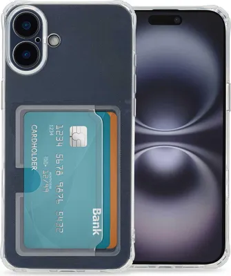 Zdjęcie produktu dla imoshion Softcase Backcover z uchwytem na kartę do Apple iPhone 16 Plus - przezroczysty