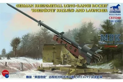 Produktbild von BRONCO CB35048 German Rheinmetall Rocket "Rheinbote" w/ launcher