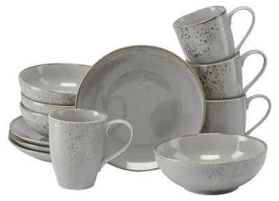 Obrázok produktu pre CreaTable, 24970, Nature Collection Stone, 12-dielna kávová súprava, kamenina