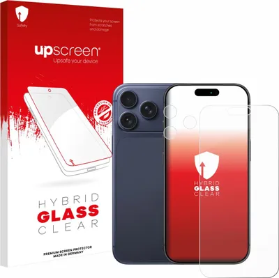 Produktbild von upscreen Schutzglas für Apple iPhone 17 Pro Max (Display+Kamera) Schutzfolie Panzer Folie Glas Display Schutz klar