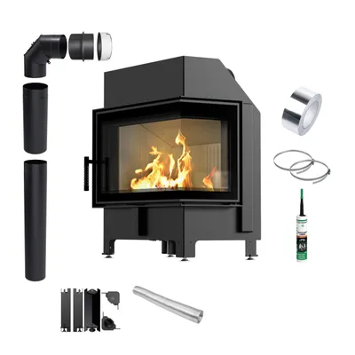 Produktbild von Kamin KRATKI ZIBI ECO 9,9 kW Ø 180 rechteckig
