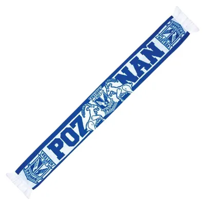 Image de Lech Pozna - Écharpe, acrylique, football PP15970 (taille unique) (blanc/bleu)