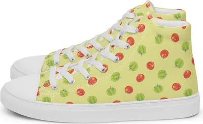 Produktbild von Mr. & Mrs. Panda Sneaker Damen Apfel Traum Größe 37 1/2 - Gelb - Geschenk, Muster, Sportschuhe, Damenschuhe, Turnschuhe, Stoffsneaker