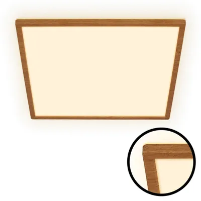 Immagine prodotto di Lampada da soffitto LED in legno Lampada da soffitto per soggiorno Luce indiretta Piatta Bianco caldo