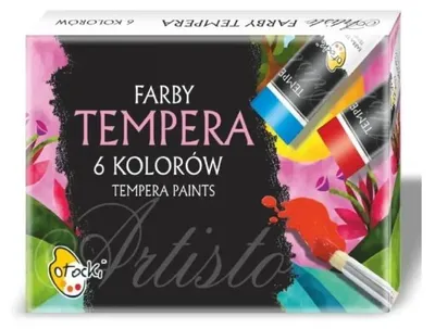 Obrázek produktu pro Temperové barvy, 6 barev v tubách – Sweet colours