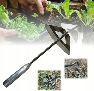 Immagine prodotto di Mini Zappa Da Giardino, Acciaio, Zappa Robusta, Trinciatrice Per Orti E Fiori