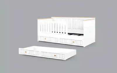 Produktbild von Modernes Möbel Design Kinderbetten Betten Bett weiß Kinderzimmer