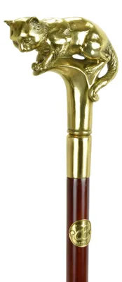 Produktbild von Spazierstock mit Bronzegriff Replikat Retro Design Dekoration
