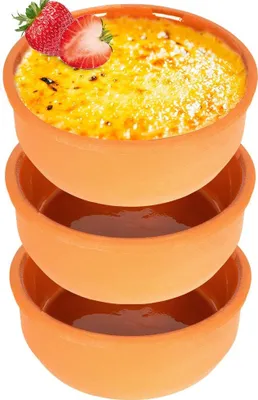 Immagine prodotto di 3 pirofile resistenti al forno, ciotola, pirofila in terracotta