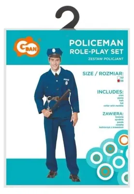 Produktbild von Polizeiform für Erwachsene, Größe 56 - Godan
