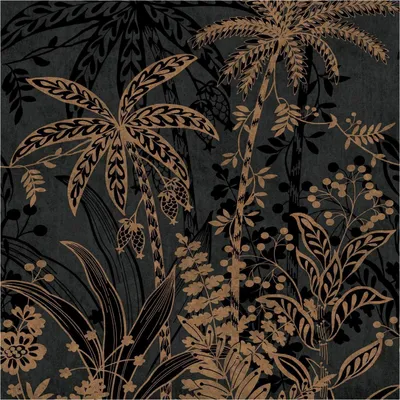 Produktbild von Fototapete 552058 Vliestapete Botanical Dschungel 200 x 300 cm Rasch Selection Schwarz