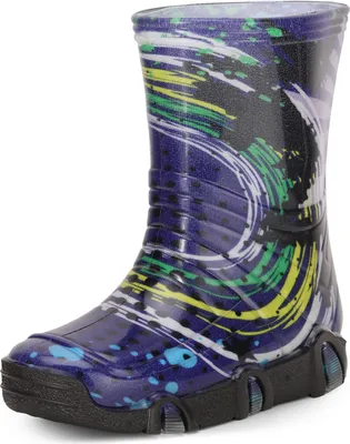 Produktbild von Ladeheid Kinder Mädchen Jungen Gummistiefel Gefüttert Swk2020BW (Marineblau Muster-35, 21/22)