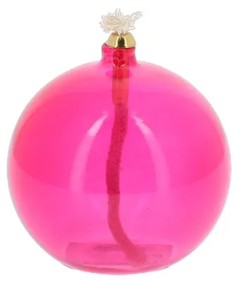 Immagine prodotto di Lampada a olio in vetro rosa, 8,5 cm -