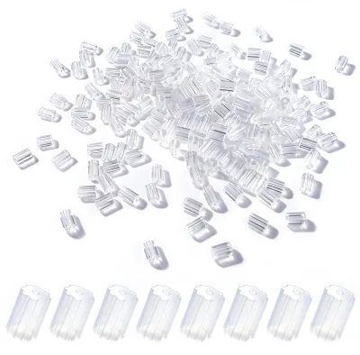 Imagen del producto de Ganchos de plástico blanco para espejos - 50 unidades, 9 mm