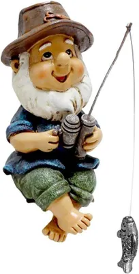 Produktbild von Gartenzwerg Figur Harz Dekoration klein grün