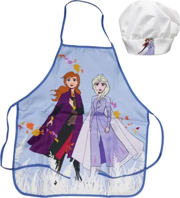 Produktbild von Disney Die Eiskönigin Kinder Kochschürze Backschürze mit Mütze 3-6 Jahre