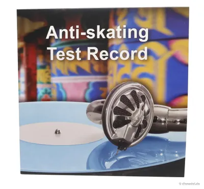 Produktbild von Testschallplatte aus Vinyl für präzise Anti-Skating Einstellung, rillenlos