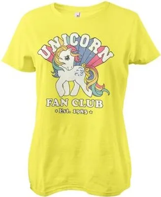 Produktbild von Unicorn Fan Club Girly Tee - Large - Yellow