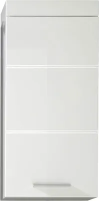 Produktbild von trendteam Koupelnová nástěnná skříňka Amanda White Melamin/Bílý vysoký lesk Hluboká zásuvka 37 x 77 x 23 cm