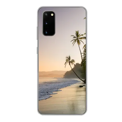 Produktbild von MuchoWow® Handyhülle Schutzhülle Hülle für Samsung Galaxy S20 Strand - Meer - Palme Silikon Softcase Handy Hülle - Bild
