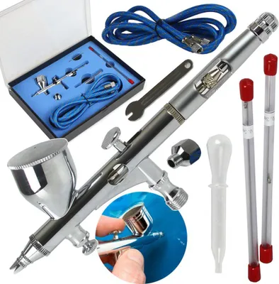 Obrázek produktu pro MAR-POL Airbrush - stříkací pistolka s regulací + 3 trysky M80665