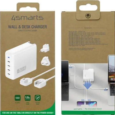 Zdjęcie produktu dla 4smarts 544200, Uniwersalne, Wewnętrzna, 100 - 240 V, 10 W, 20 V, AC na DC